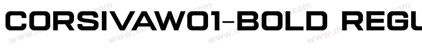 CorsivaW01-Bold Regu字体转换